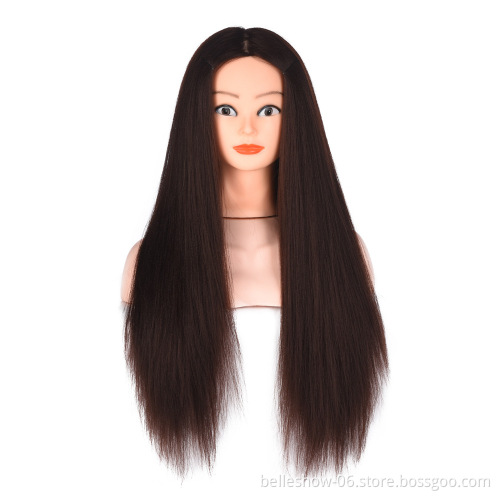 Hot sell wholesale cheap corn whisker wig mold head synthetic wig bride's hair styling teaches head model